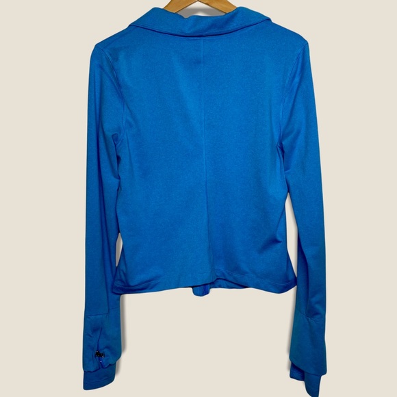 Under Armour blue all season gear zip up athletic jacket with thumb holes - Picture 4 of 9